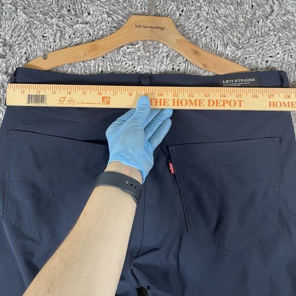 Levis 511 Engineered For Movement Pants Men's Size 36/30 Navy Blue Performance - Picture 6 of 10